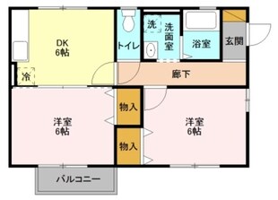 ハックベリーⅡの物件間取画像